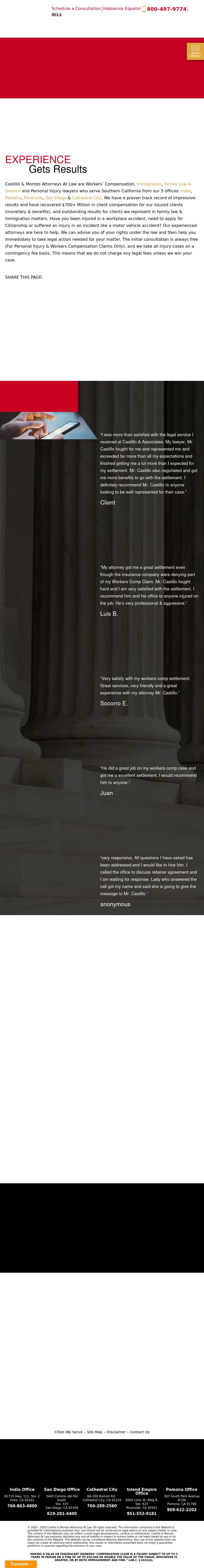 Castillo & Associates - Cathedral City CA Lawyers