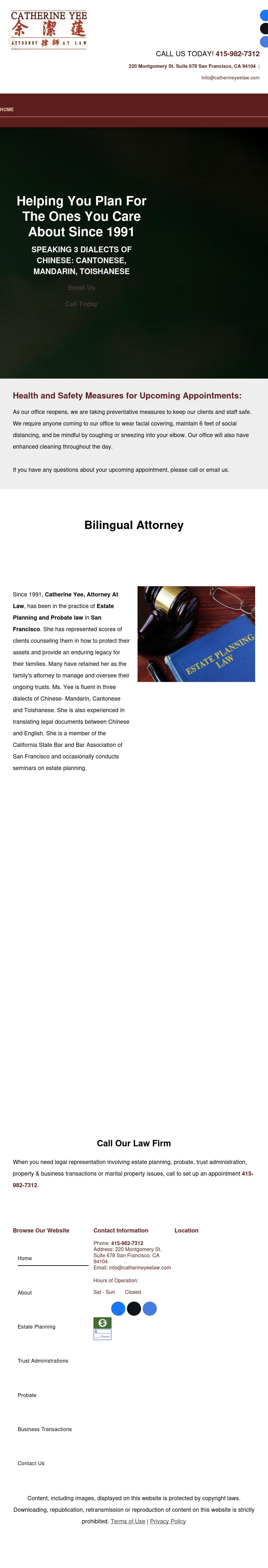 Catherine Yee Attorney At Law - San Francisco CA Lawyers