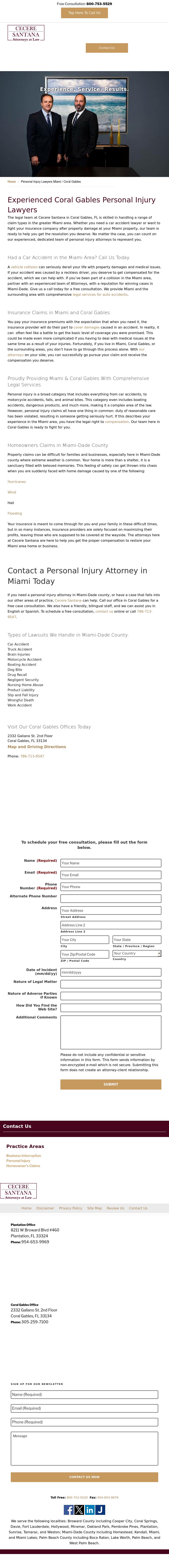 Cecere Santana - Coral Gables FL Lawyers