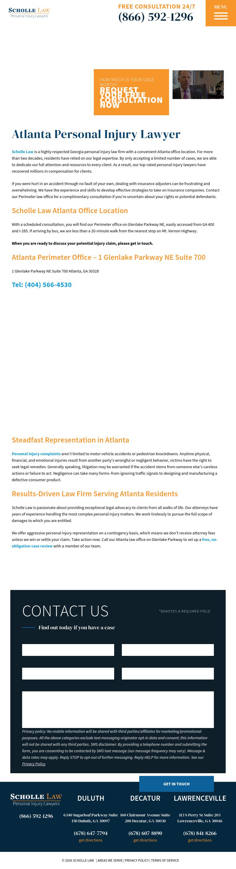 Scholle Law Car & Truck Accident Attorneys - Atlanta GA Lawyers