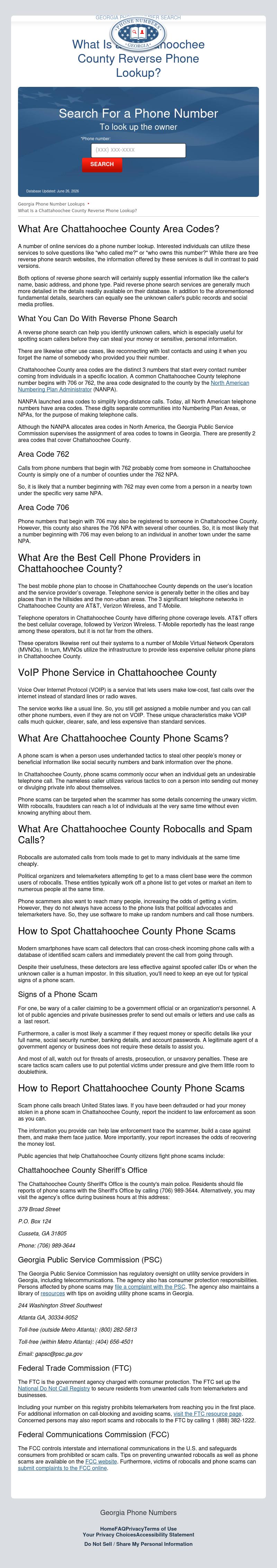 Chattahoochee County Reverse Phone Lookup - Cusseta GA Lawyers