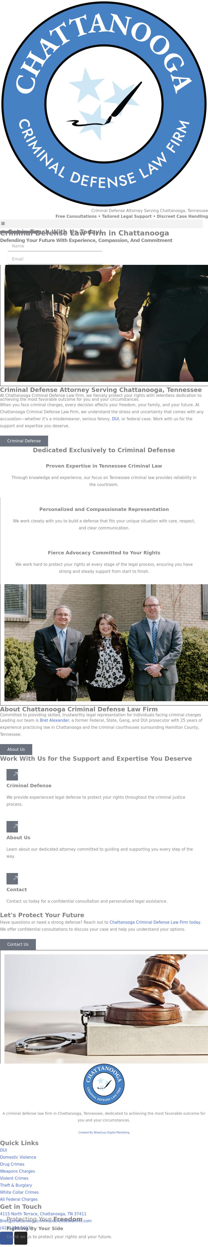 Chattanooga Criminal Defense Law Firm - Chattanooga TN Lawyers