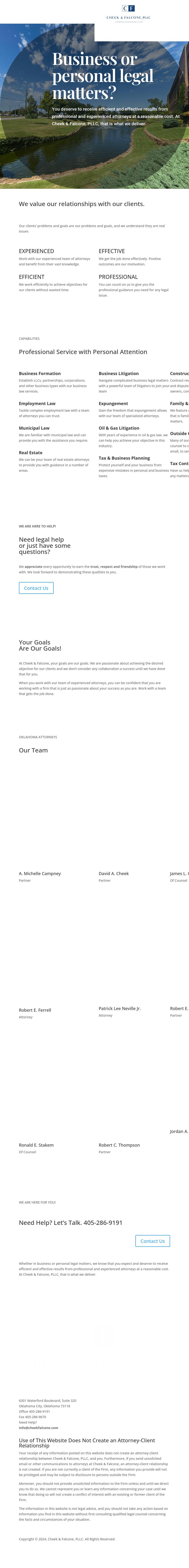 Cheek & Falcone - Oklahoma City OK Lawyers