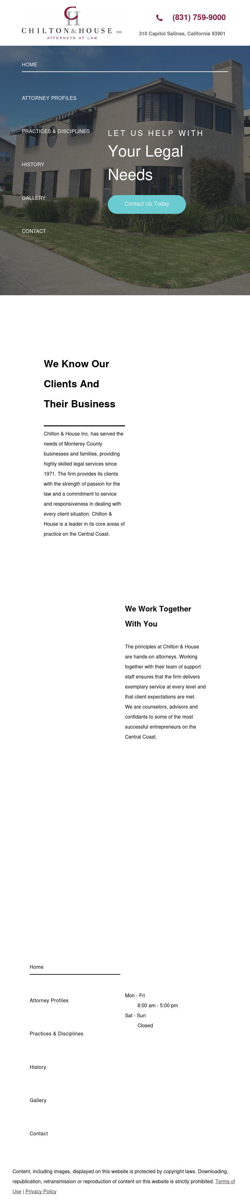 Chilton & House Inc. - Salinas CA Lawyers