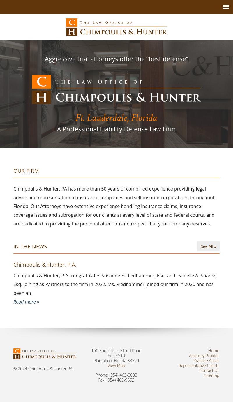 Chimpoulis, Hunter & Lynn PA - Davie FL Lawyers