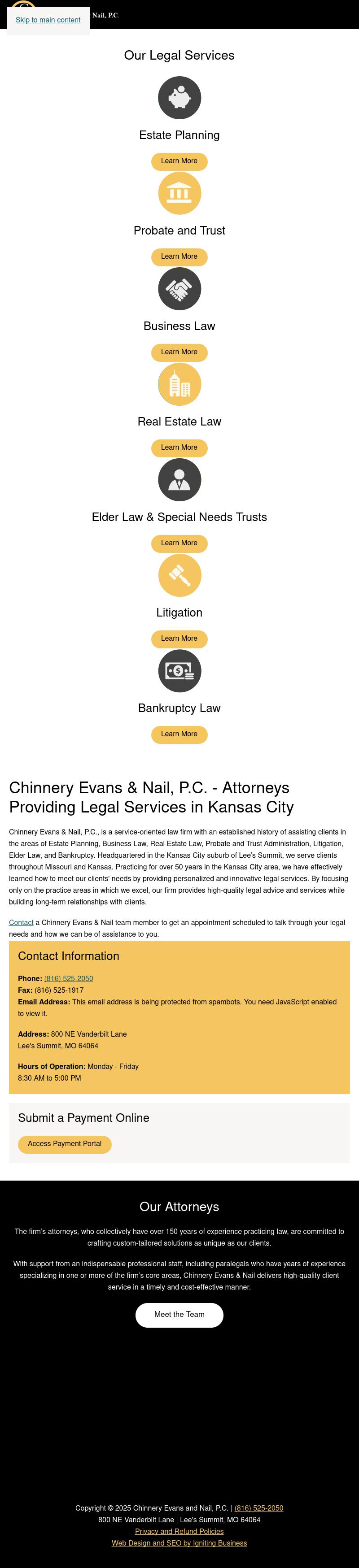 Chinnery Evans & Nail PC - Lees Summit MO Lawyers