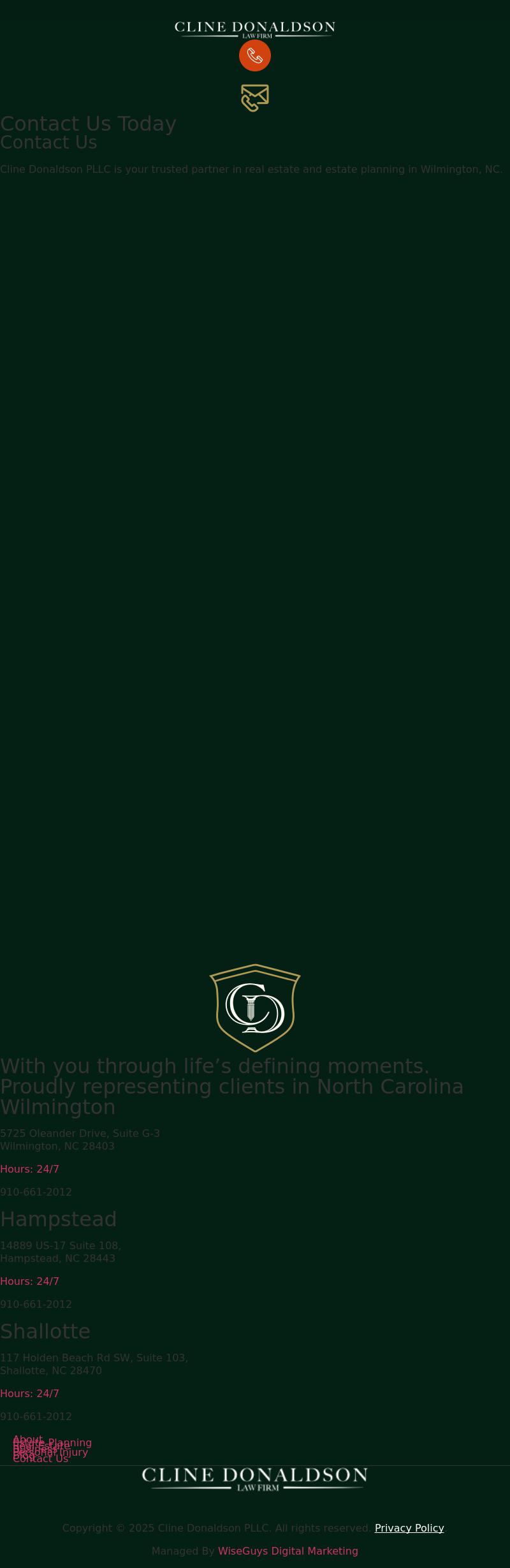 Cline Donaldson PLLC - Wilmington NC Lawyers