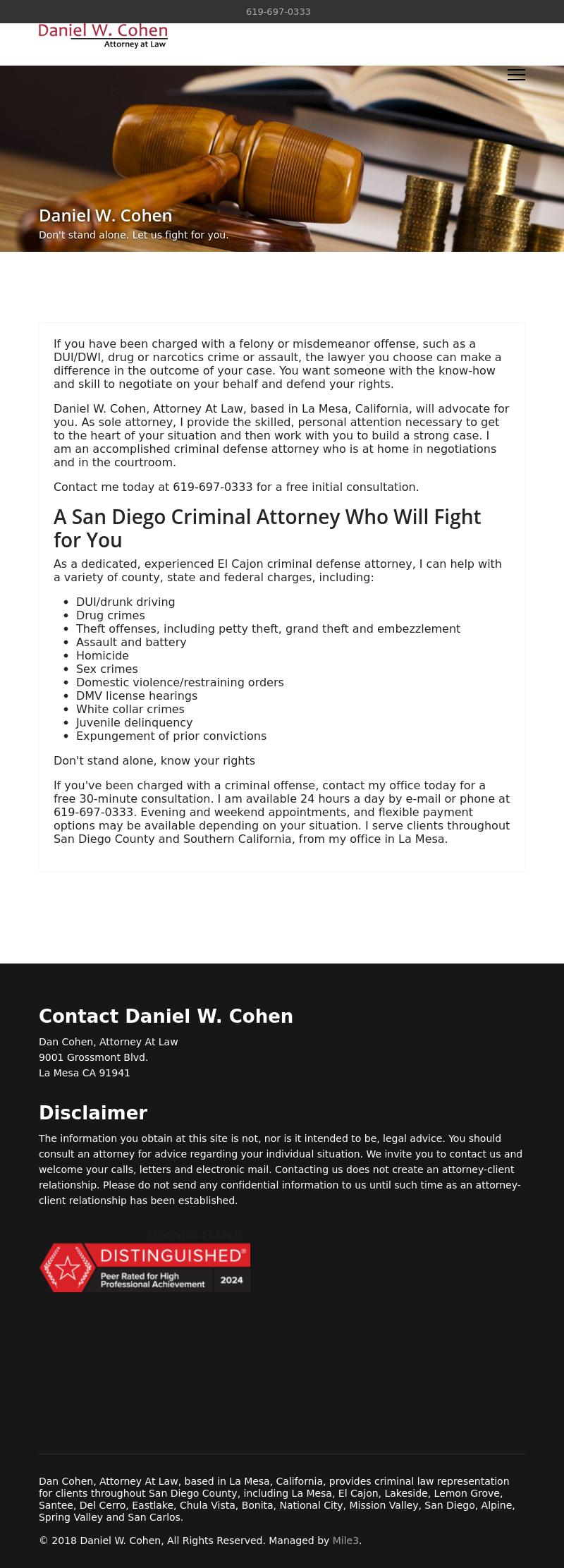 Cohen Daniel Attorneys At Law - La Mesa CA Lawyers