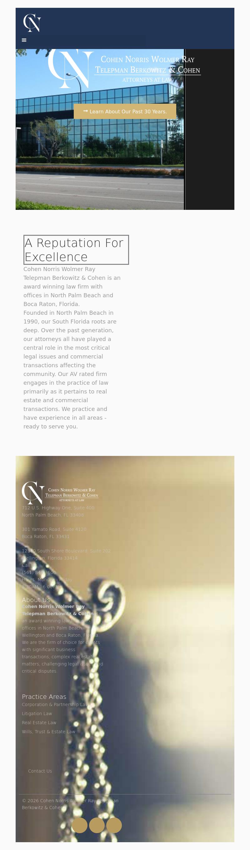 Cohen Norris Wolmer Ray Telepman & Cohen - North Palm Beach FL Lawyers