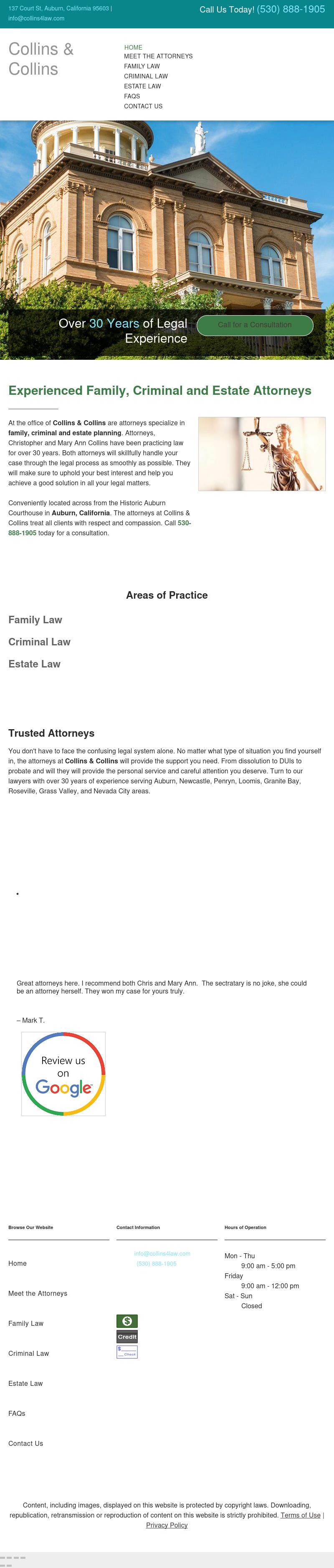 Collins & Collins - Auburn CA Lawyers