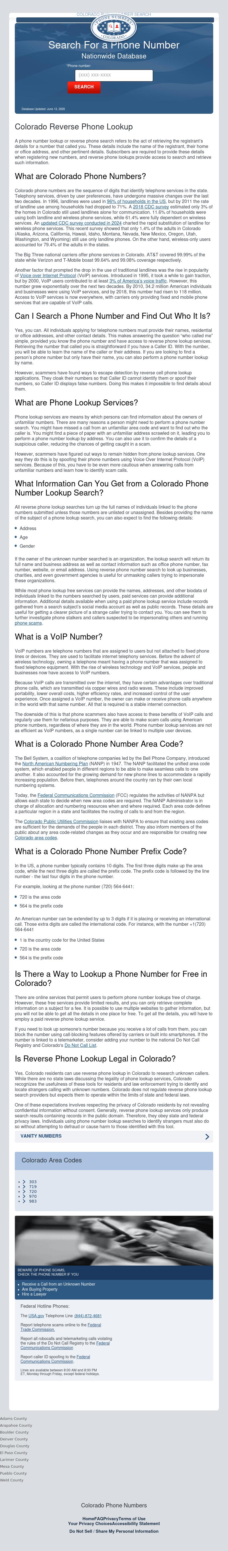 Colorado Reverse Phone Lookup - Buena Vista CO Lawyers