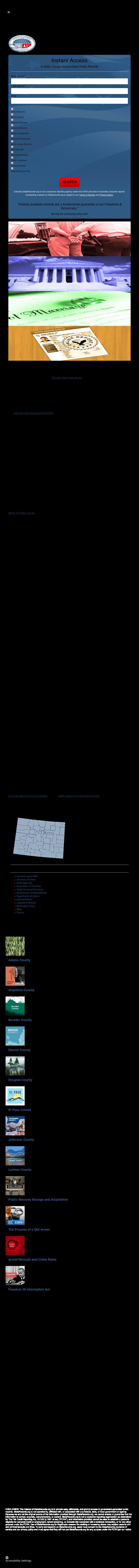 Colorado State Records - Denver CO Lawyers