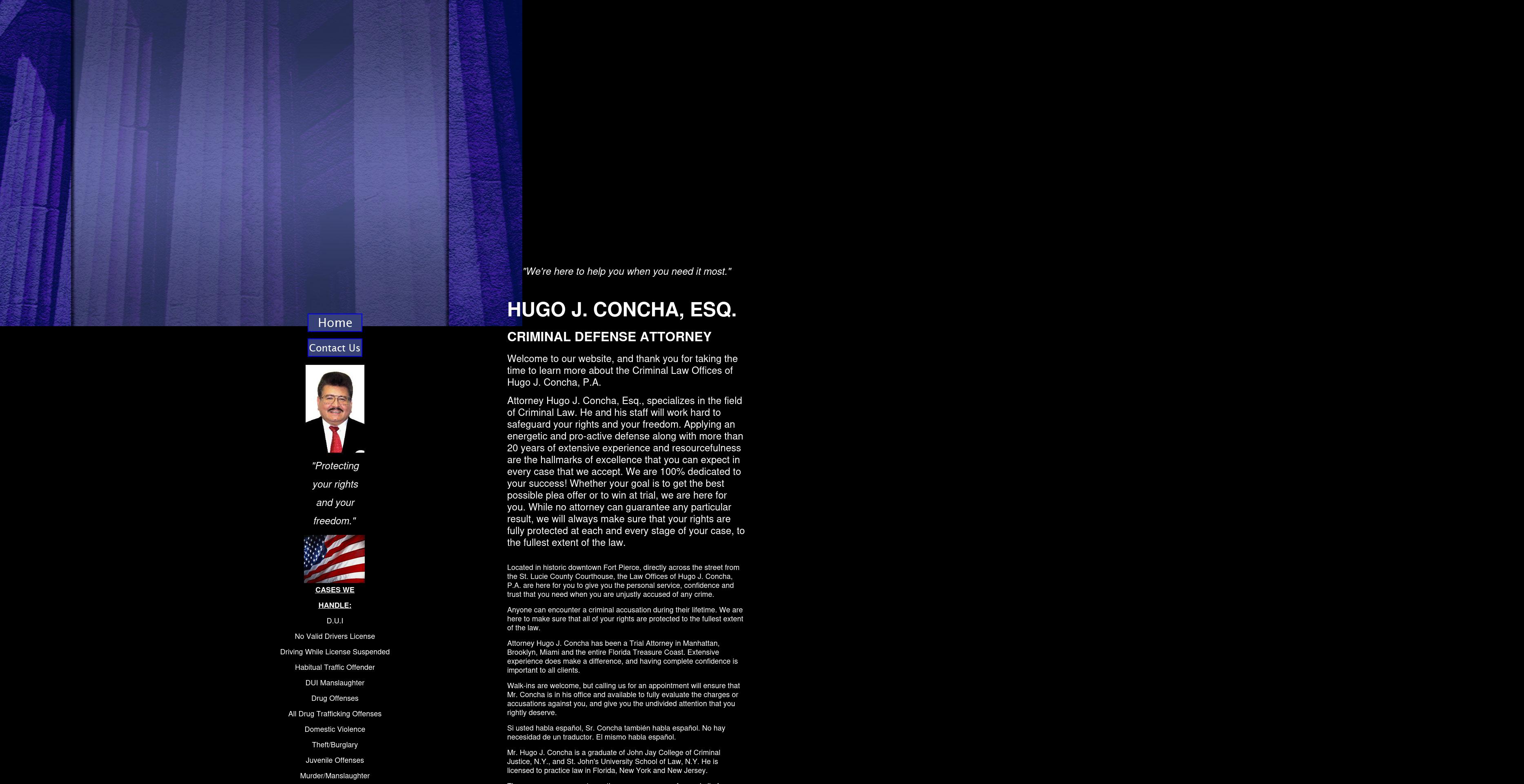 Concha, Hugo J - Fort Pierce FL Lawyers