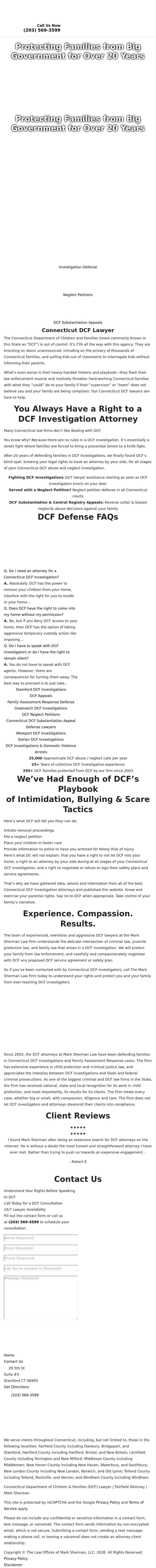 Connecticut DCF Defenders - Stamford CT Lawyers
