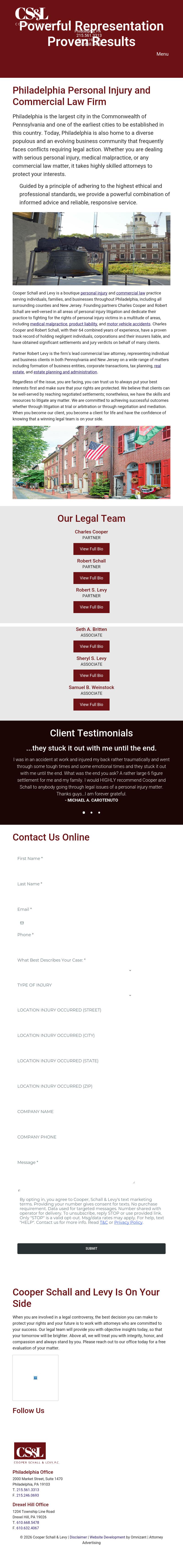 Cooper Schall & Levy -  PA Lawyers