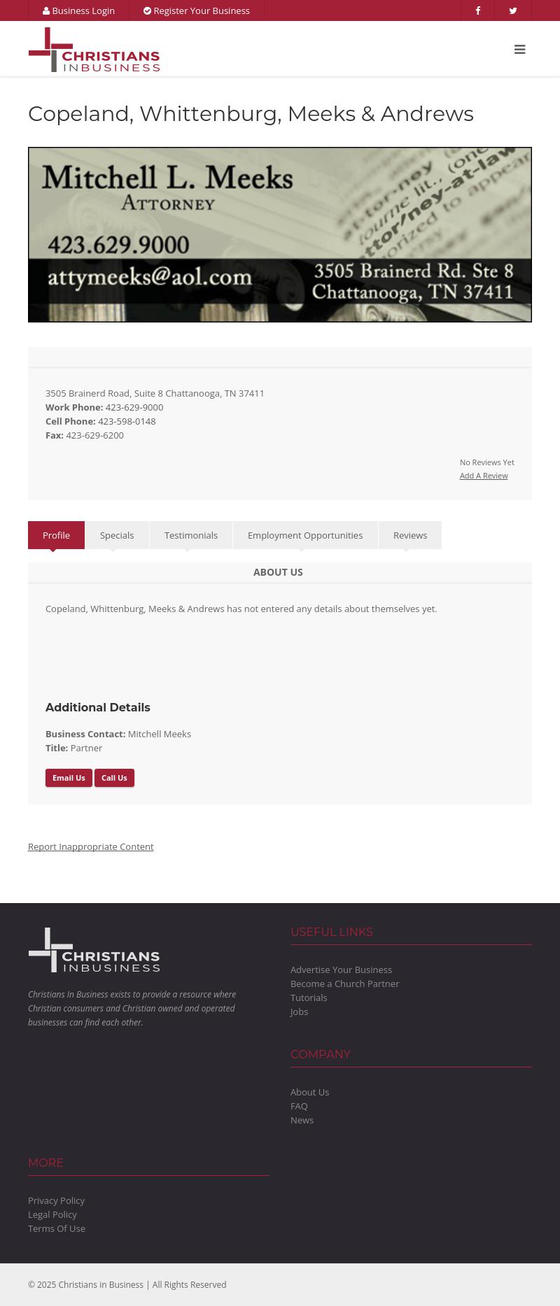 Copeland Whittenburg & Meeks - Chattanooga TN Lawyers