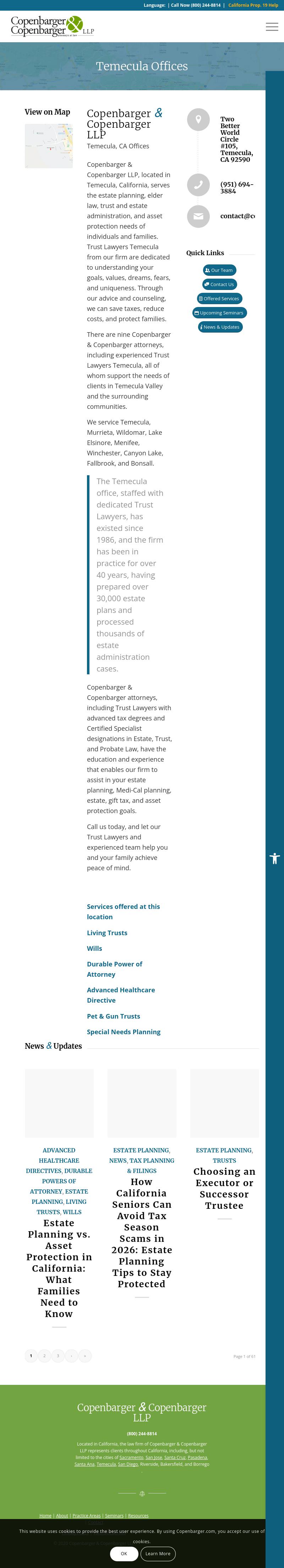 Copenbarger & Copenbarger - Temecula CA Lawyers