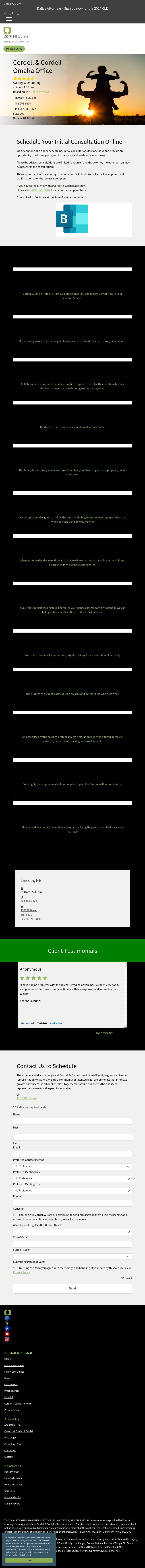 Cordell & Cordell - Divorce Attorney Office - Omaha NE Lawyers