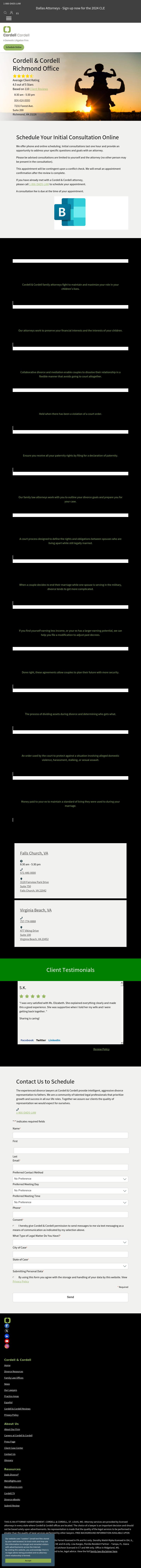 Cordell & Cordell - Divorce Attorney Office - Richmond VA Lawyers