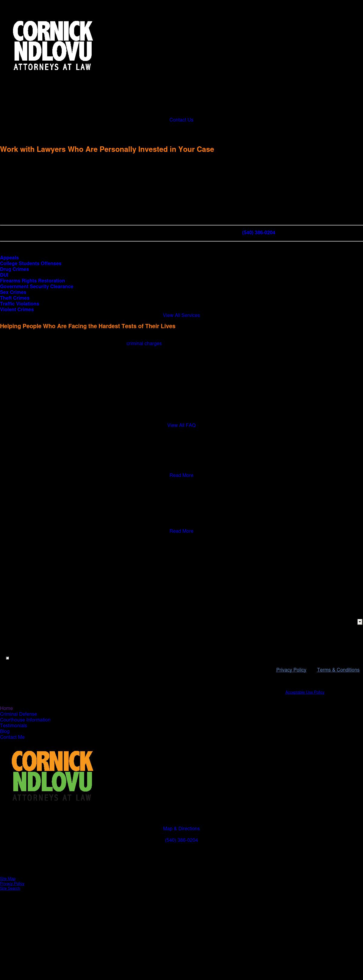 Cornick Ndlovu, PLC - Fredericksburg VA Lawyers