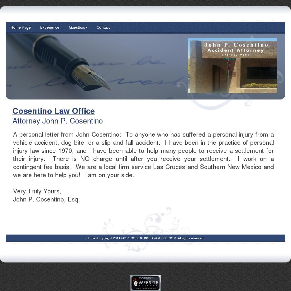 Cosentino, John P - Las Cruces NM Lawyers