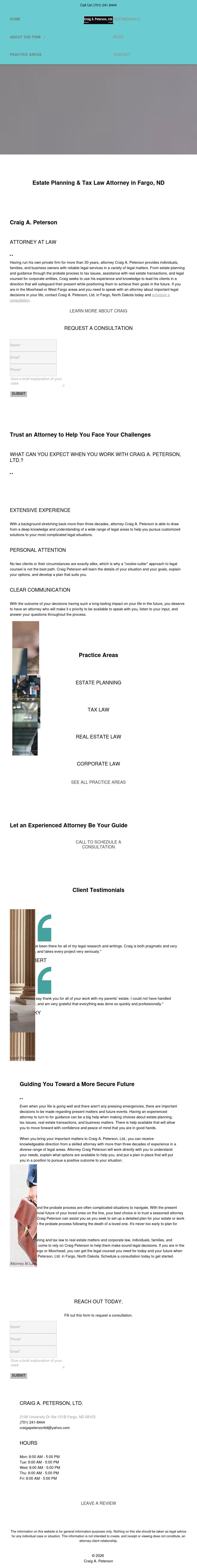 Craig A. Peterson, LTD. - Fargo ND Lawyers