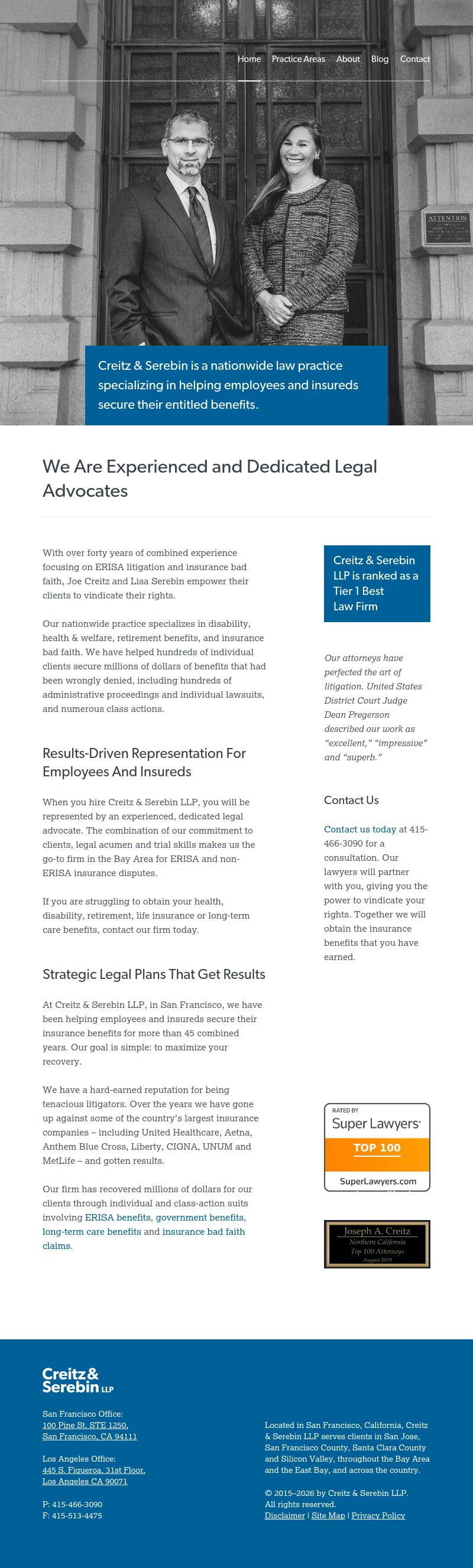 Creitz & Serebin LLP - San Francisco CA Lawyers