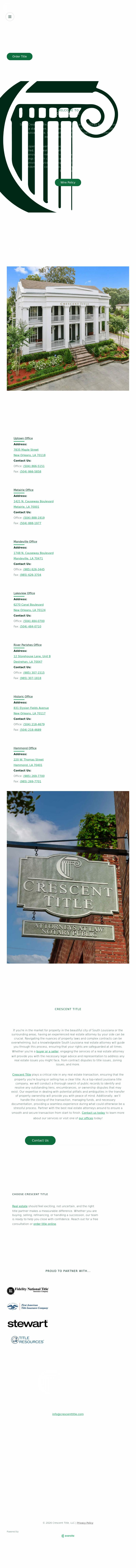 Crescent Title, LLC - Mandeville LA Lawyers