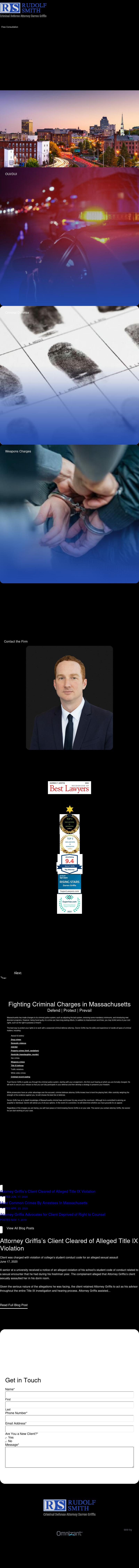 Criminal Defense Attorney Darren Griffis - Worcester MA Lawyers