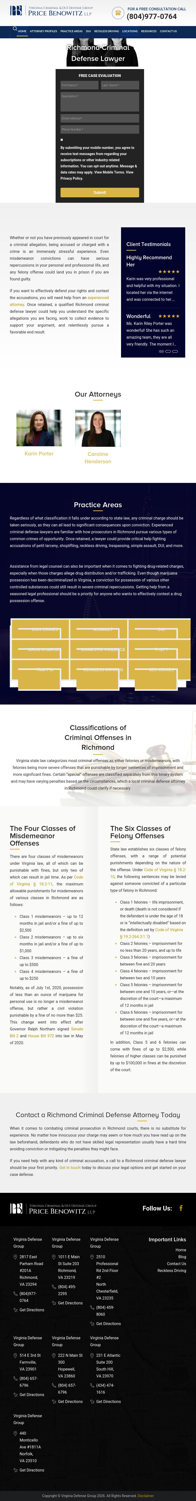 Virginia Defense Group - Richmond VA Lawyers