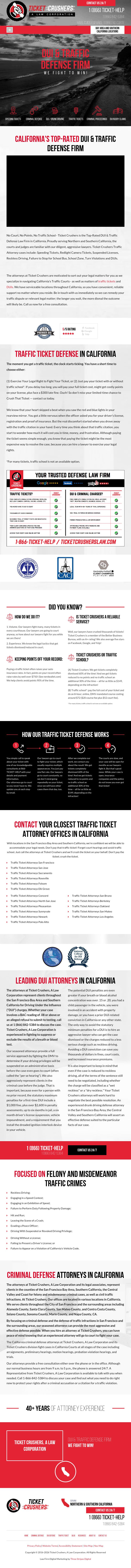 Ticket Crushers, A Law Corporation - Los Angeles CA Lawyers