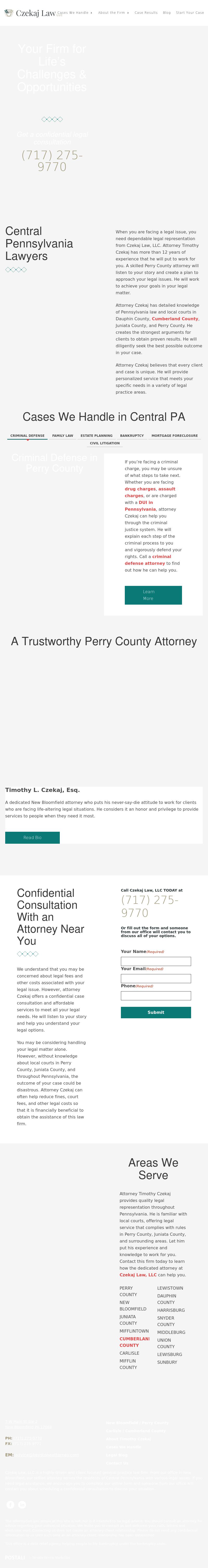 Czekaj Law, LLC - New Bloomfield PA Lawyers