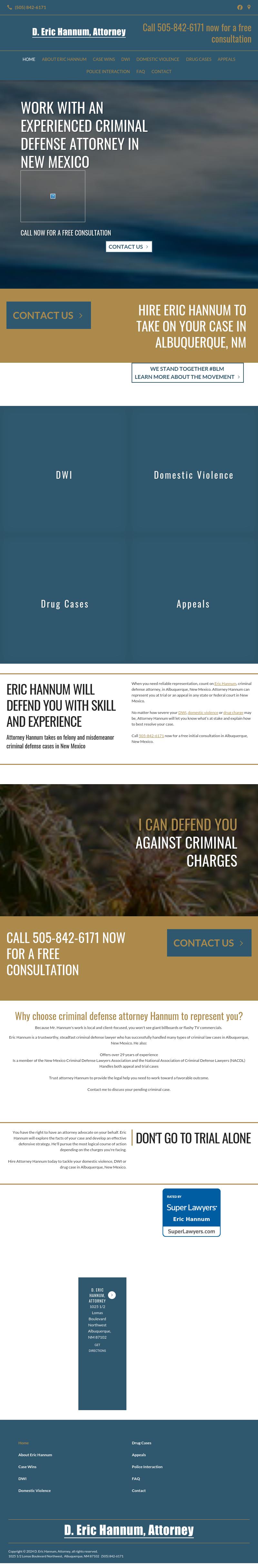 D. Eric Hannum, Criminal Defense Attorney - Albuquerque NM Lawyers