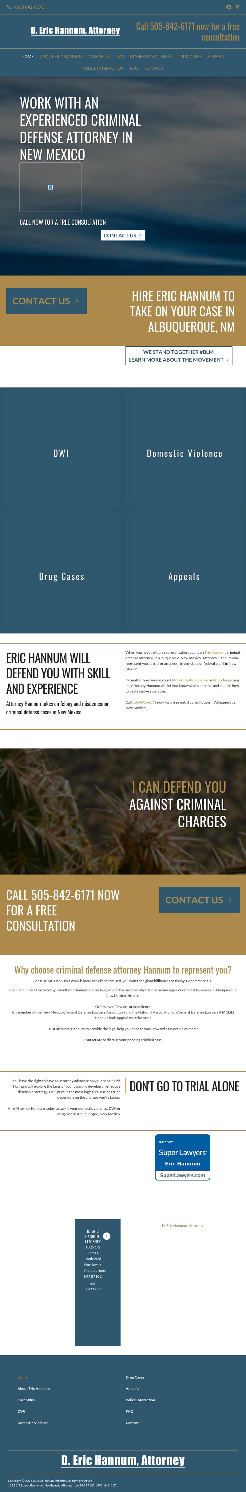 D. Eric Hannum, Criminal Defense Attorney - Albuquerque NM Lawyers