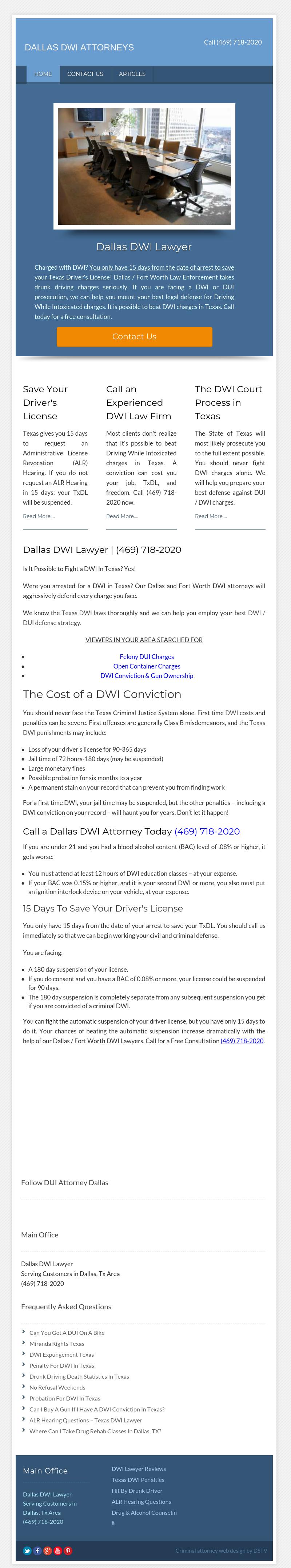 Dallas DWI Lawyer - Dallas TX Lawyers