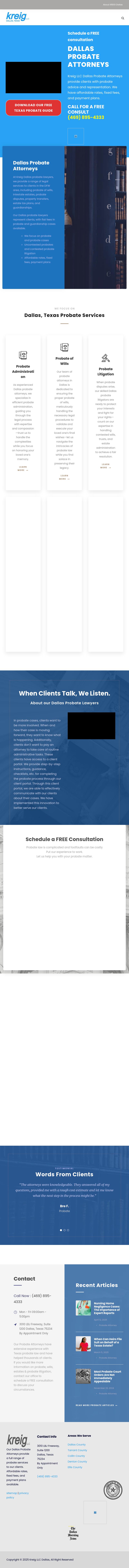 Dallas Probate Attorney, Kreig Mitchell LLC - Dallas TX Lawyers