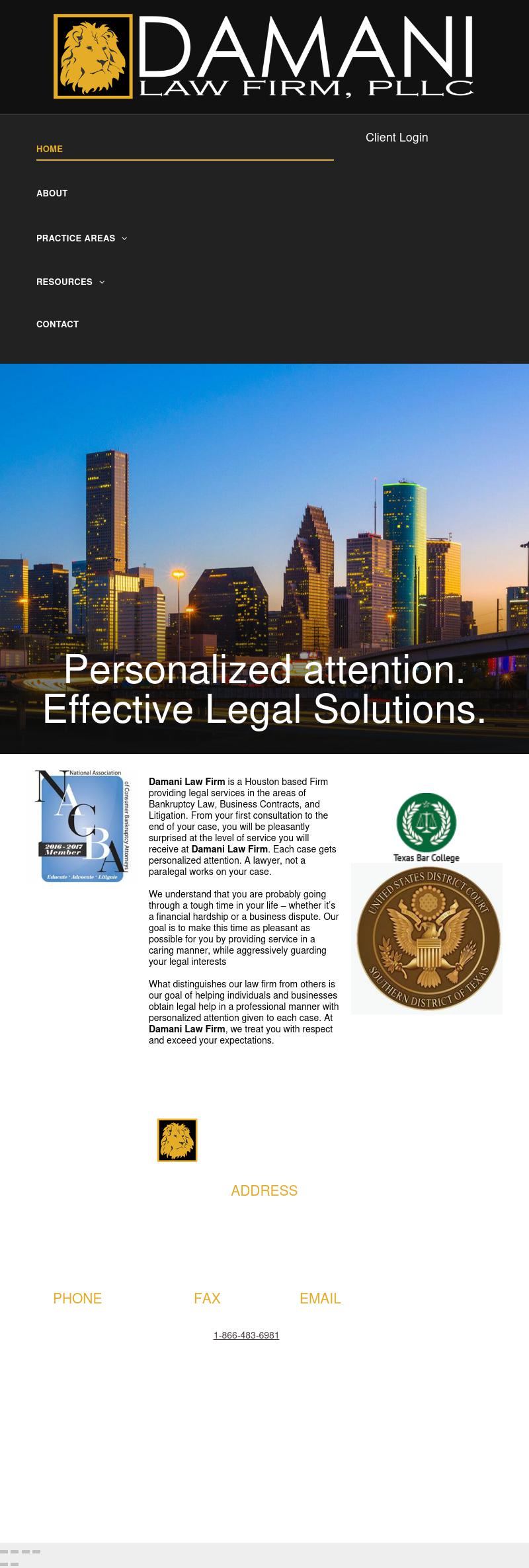 Damani Law Firm, PLLC - Houston TX Lawyers