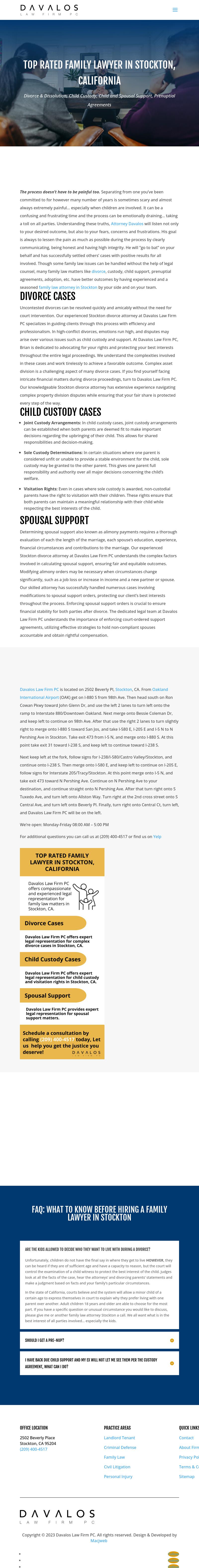 Davalos Law Firm PC - Stockton CA Lawyers