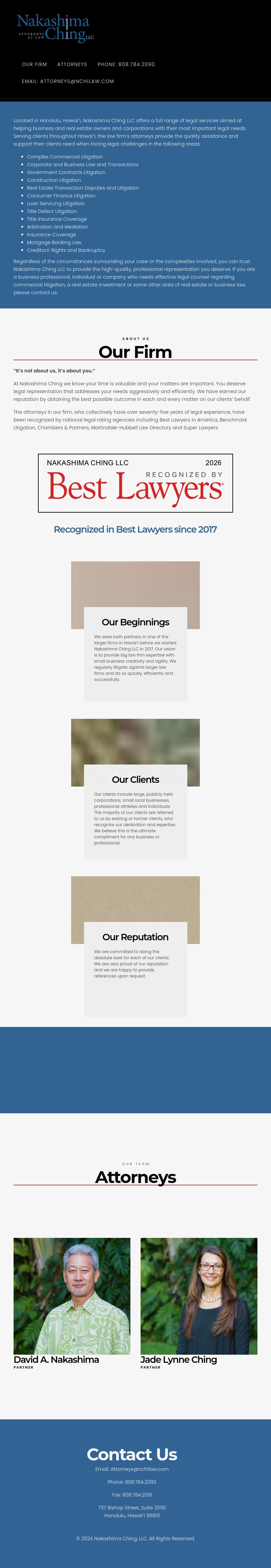 David A. Nakashima - Honolulu HI Lawyers