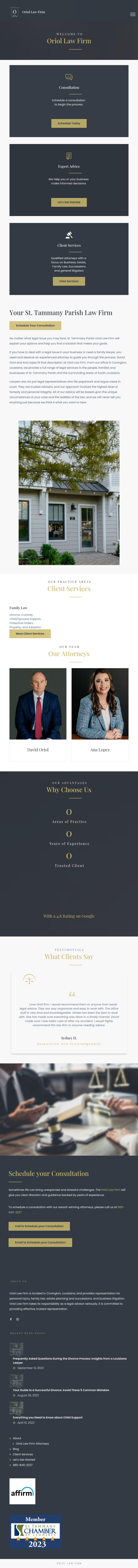 David Adrian Oriol LLC - Madisonville LA Lawyers