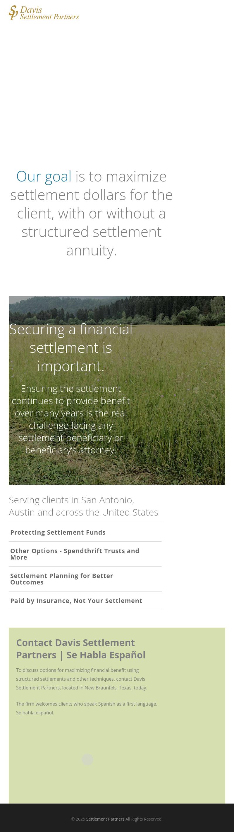 Davis Settlement Partners - New Braunfels TX Lawyers