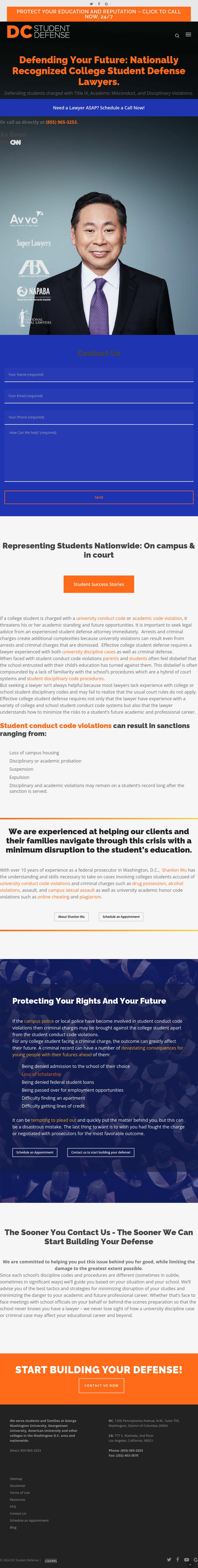 DC Student Defense - Washington, DC  WA Lawyers
