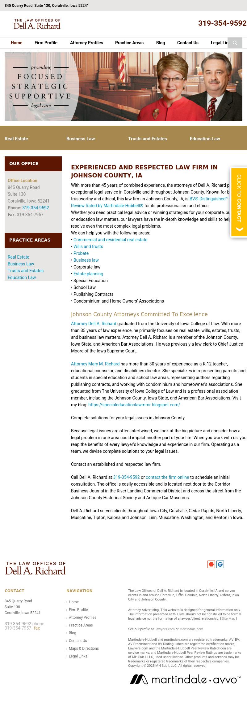 Dell A Richard - Coralville IA Lawyers