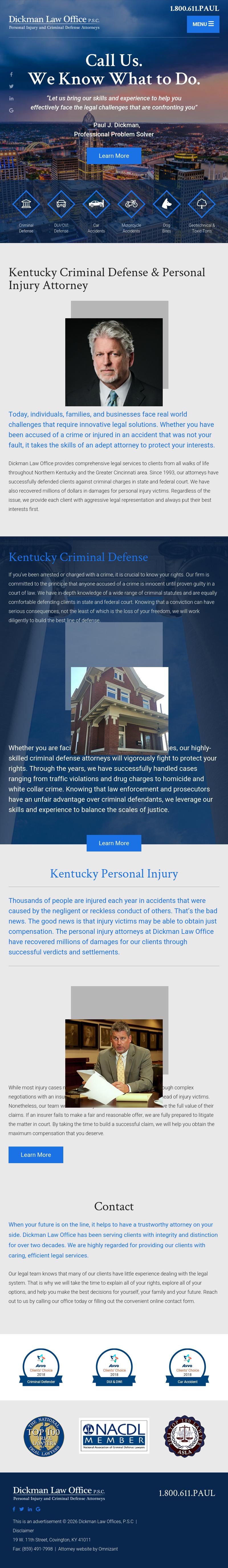Dickman Law Office P.S.C. - Covington KY Lawyers