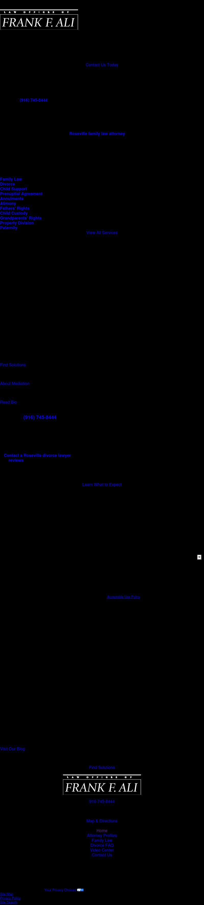 Law Offices of Frank F. Ali - Roseville CA Lawyers