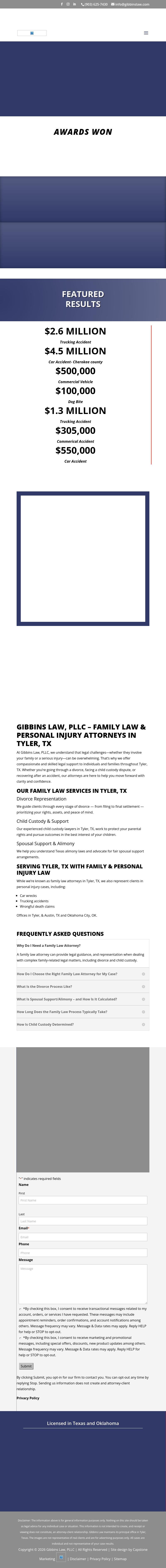 Gibbins Law, PLLC - Tyler TX Lawyers