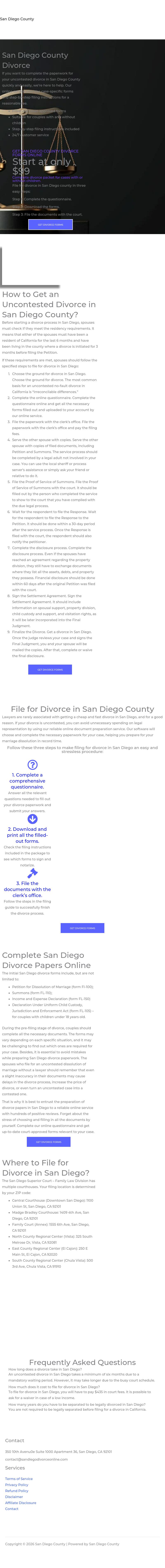Divorce In San Diego - San Diego CA Lawyers