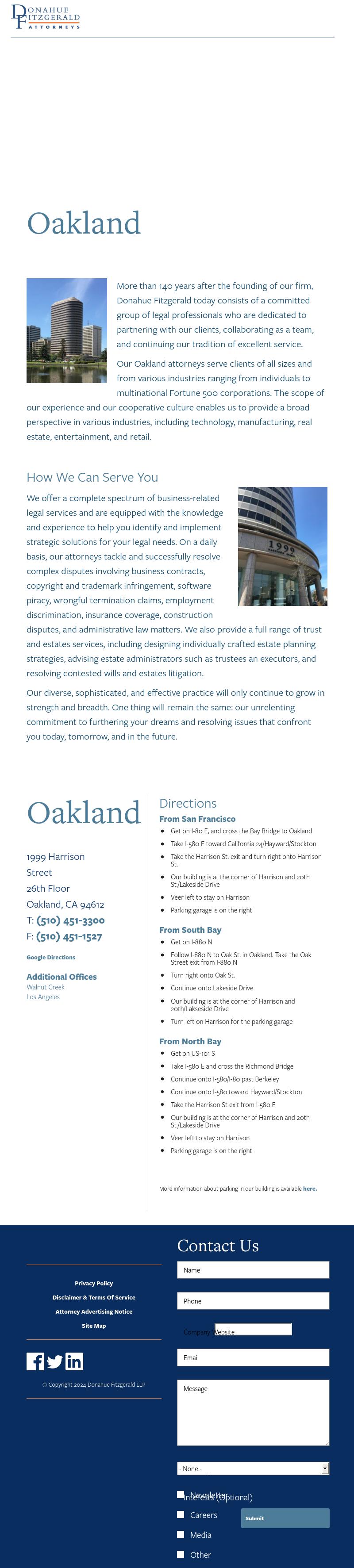 Donahue Fitzgerald of Oakland - Oakland CA Lawyers