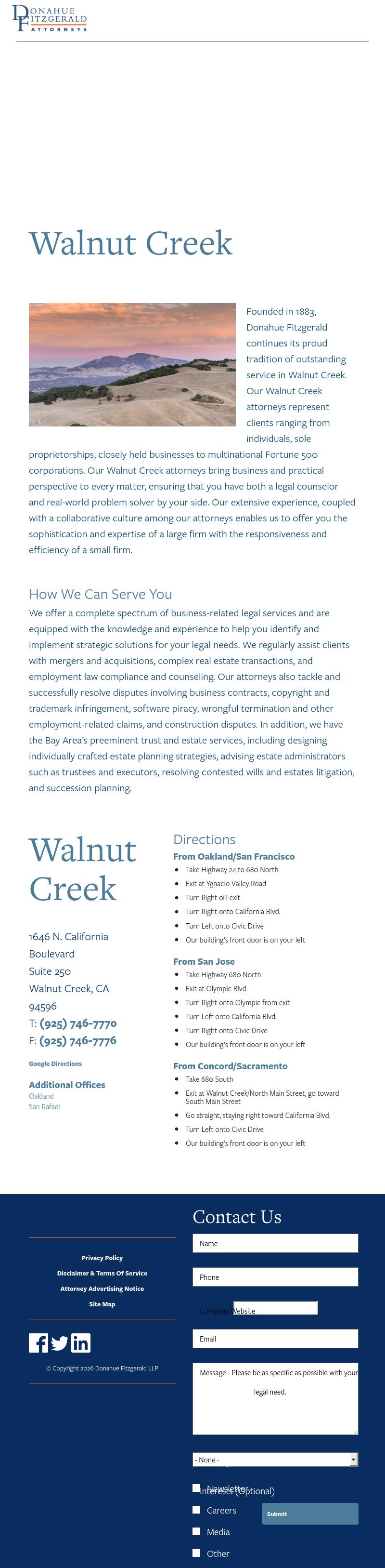 Donahue Fitzgerald of Walnut Creek - Walnut Creek CA Lawyers