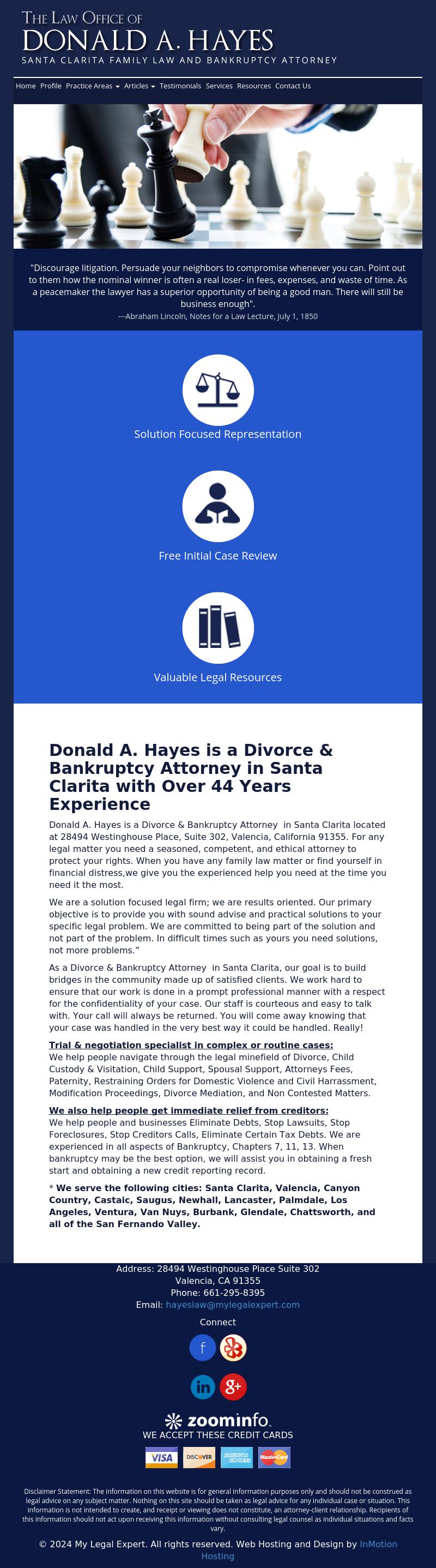 Donald A. Hayes Attorney At Law - Valencia CA Lawyers